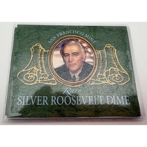 1955-S Silver Roosevelt Dime San Francisco Mint Genuine 90% Silver Coin COA
